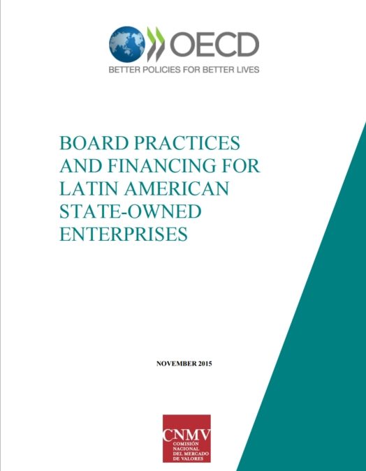 Report on Latin American SOE board practices and financing published in Spanish