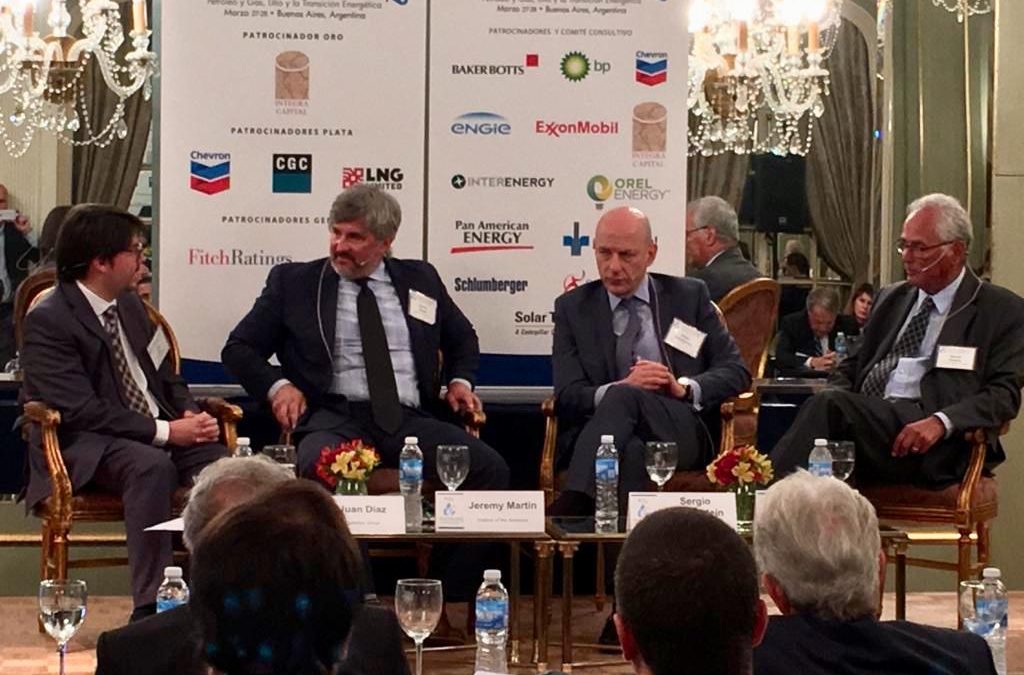 Managing Director Juan Cruz Díaz presented at the Institute of the Americas energy roundtable in Buenos Aires